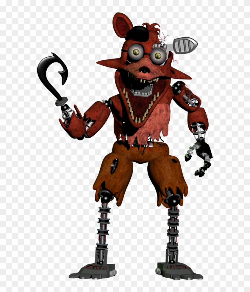 Stylized Withered Foxy By Austinthebear - Foxy De Five Nights At Freddys 2 #1175193