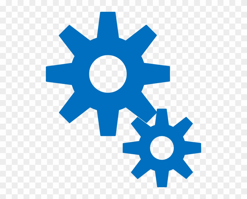 How To Set Use Blue Gears Svg Vector - Draw A Rainbow In The Sky #1175737