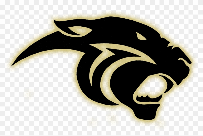 Panther Logo Glow Gold - Black Panther Logo #1175794