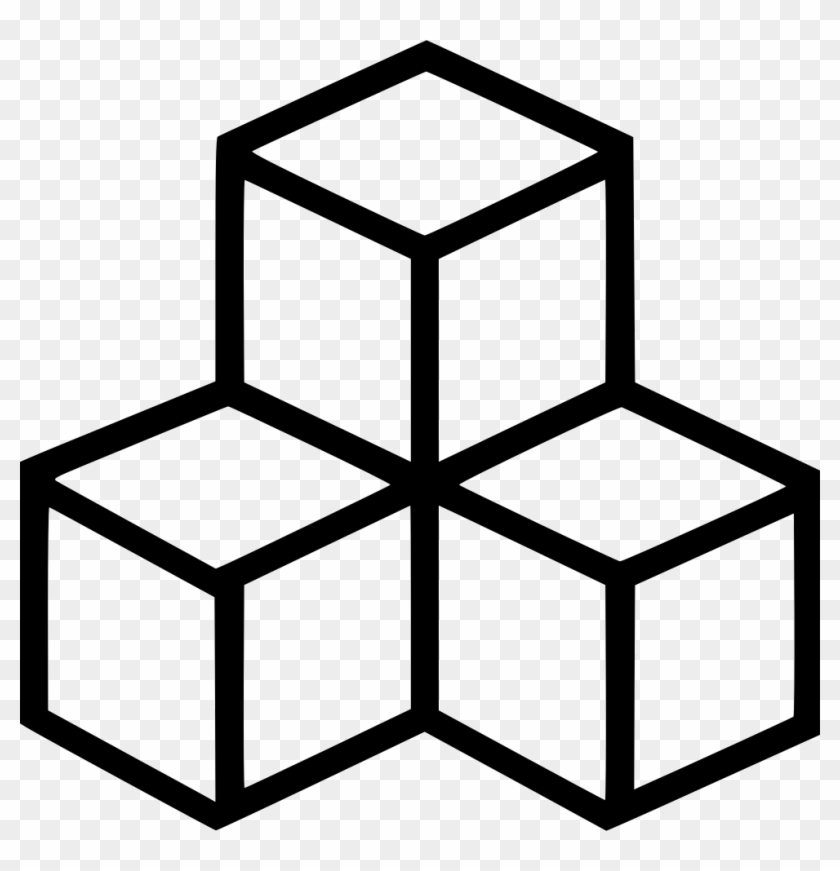 Geometry Shape Design Square Fashion Multiple View - Cubes Icon #1176284