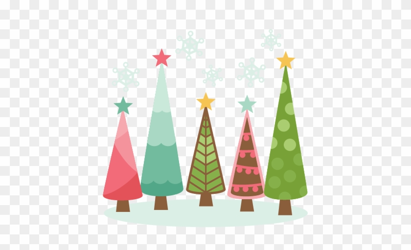 Christmas Trees Scrapbook Clip Art Christmas Cut Outs - Cute Christmas Tree Png #1176672