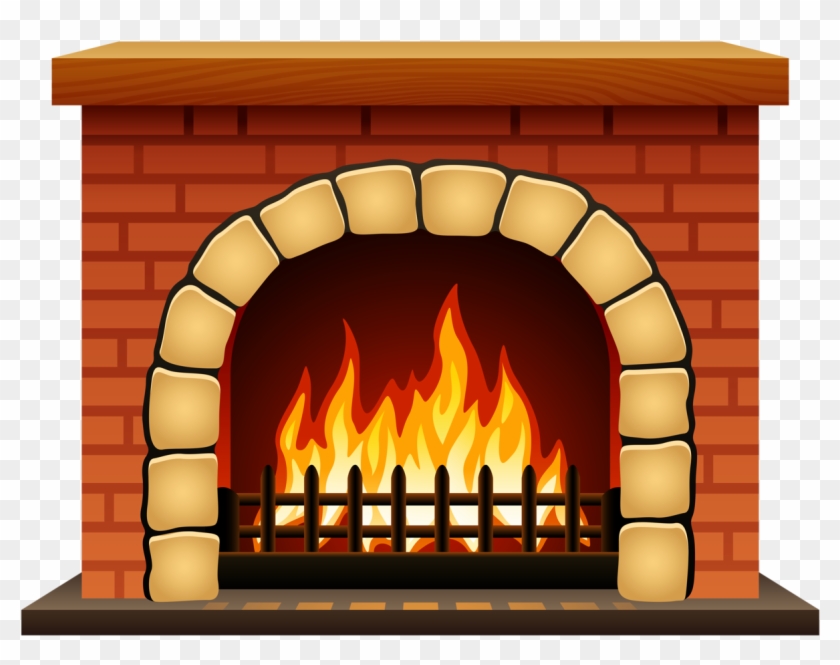Fireplace Clipart Miniature - Hearth Clipart #1176796