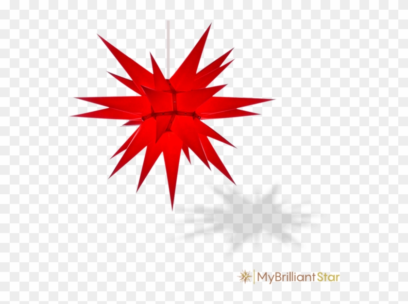 Herrnhuter Moravian Star I6 Red Paper (60cm/23.6 Inch) #1176876