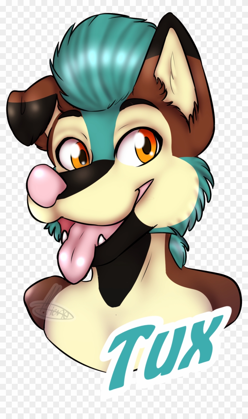 Tux Fursuit Badge - Cartoon #1177340
