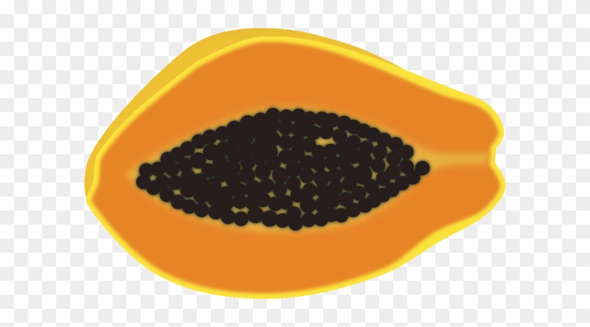 Papaya Halved View Clip Art - Papaya Clip Arts #1177429