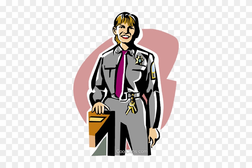 Female Police Officer Royalty Free Vector Clip Art - Cartoon #1177593