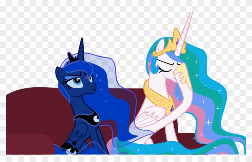 Shadowweaver97, Couch, Facehoof, Princess Celestia, - Cartoon #1177604