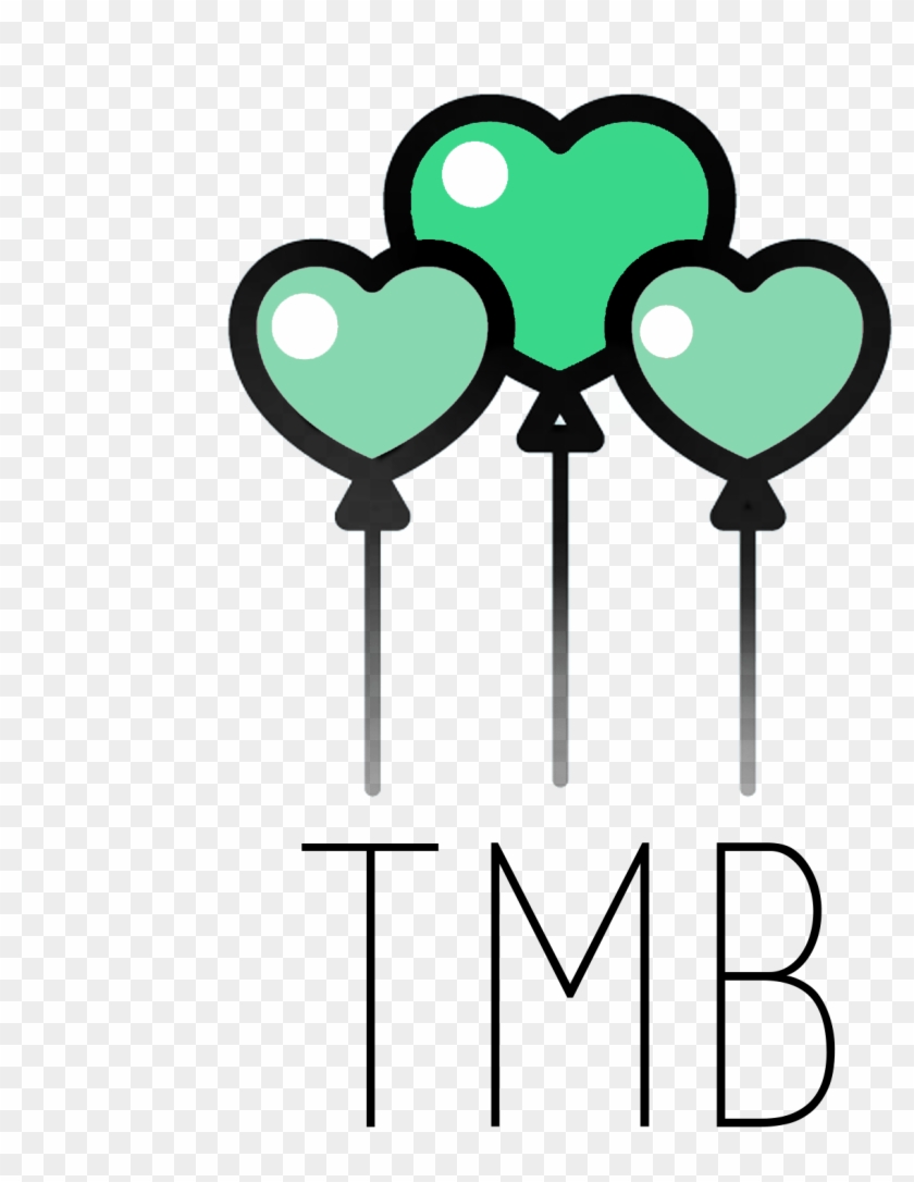 Three Mint Balloons - Heart #1179037