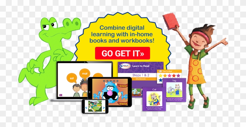 Hooked On Phonics Learn To Read Go Team Go Clip Art - Cartoon #1179247