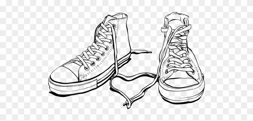 Sneakers Wall Sticker - Sneakers Illustration #1179554