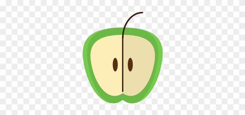 Sliced Apple - Euclidean Vector #1179730