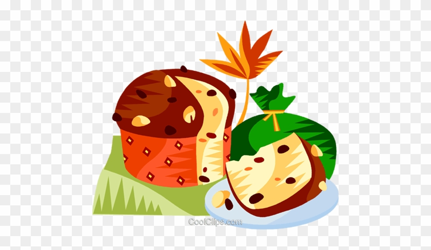 Eu European Cuisine Panettone Royalty Free Vector Clip - Panettone Clipart #1179818