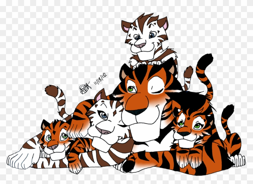 The Zaragoza Tiger Family By Imahungrynacho On Deviantart - Circus #1179888