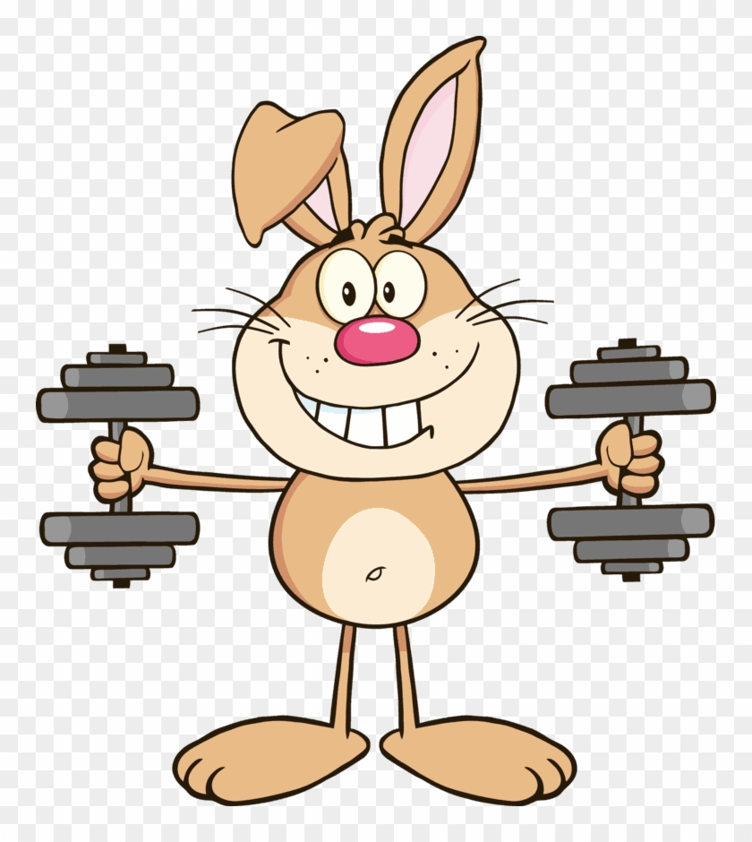 7452 R Smiling Brown Rabbit Cartoon Character Training - Note Cards (pk Of 20) #1180176