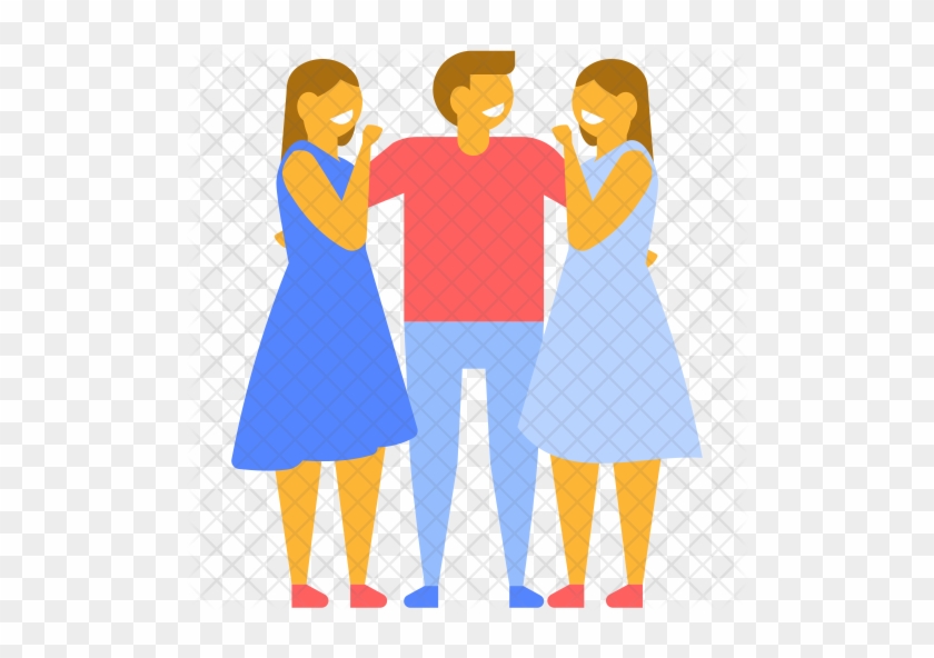 Group Friends\ Icon - Friends Talking Png #1180303