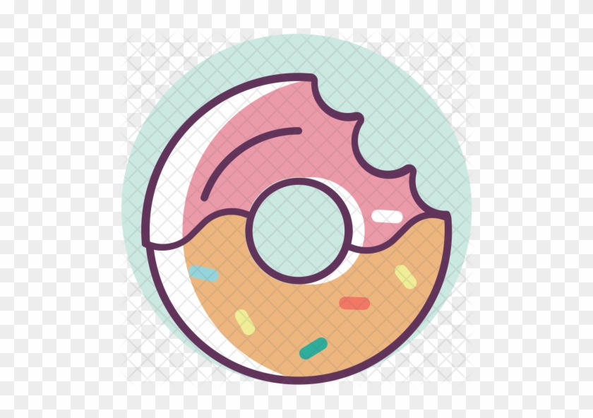 Donut, Doughnut, Sweet, Dessert, Food, Fastfood Icon - Doughnut #1180349