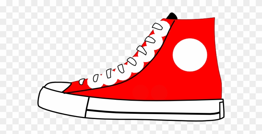 Red Shoe Clip Art - Clip Art #1180438