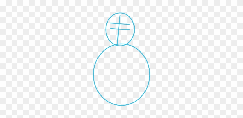 Draw Three Lines On The Oval To Mark The Proportions - Circle #1180548