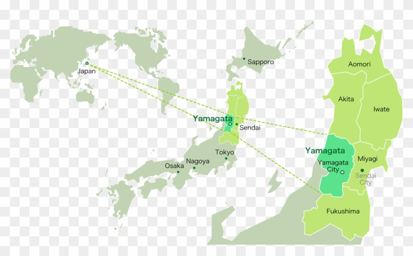 Art Print: Peragine's Black Map Japan, 61x46cm. #1181307