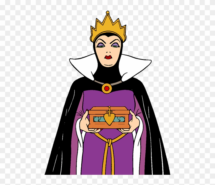 Evil Queen Holding Box Clipart - Snow White Queen Clipart #1181410