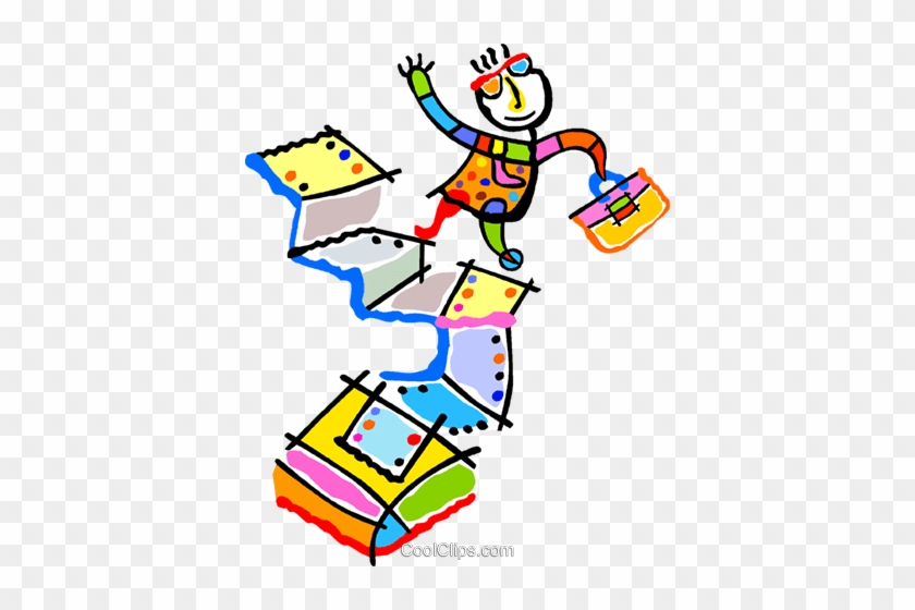 Climbing A Mountain Of Paperwork Royalty Free Vector - Climbing A Mountain Of Paperwork Royalty Free Vector #1181573