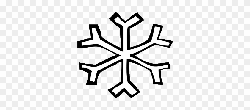 Free Snowflake Clipart Transparent Background - Simple Snowflake Clipart #1181860