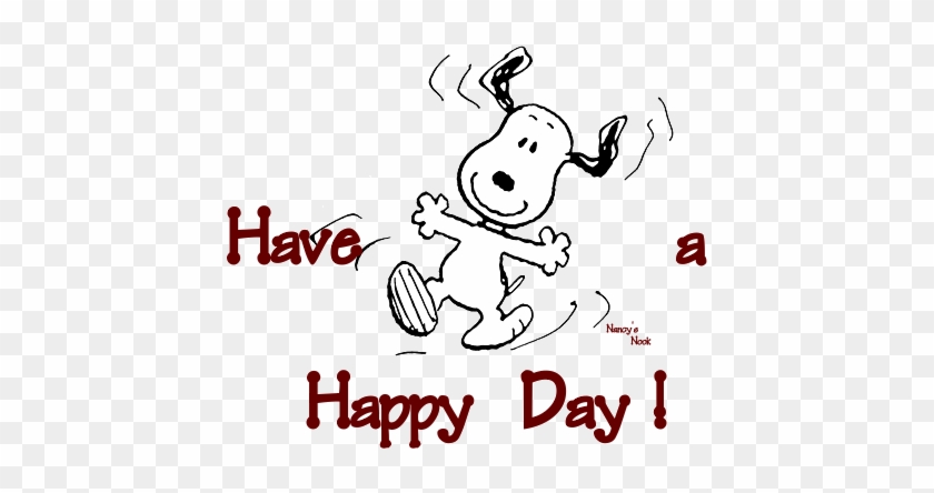 Clip Snoopy Happy Birthday Clip Art Charlie Brown Happy - Snoopy #1181873