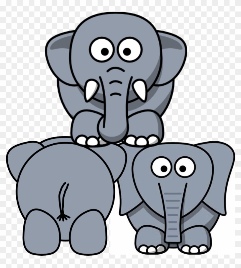Elephants - Cartoon Elephant #1182012