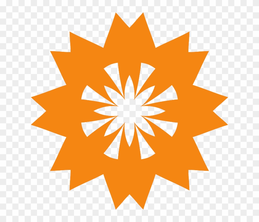 Flower, Orange, Shape, Swirl, Petals, Shapes - Round Table India Logo #1182251