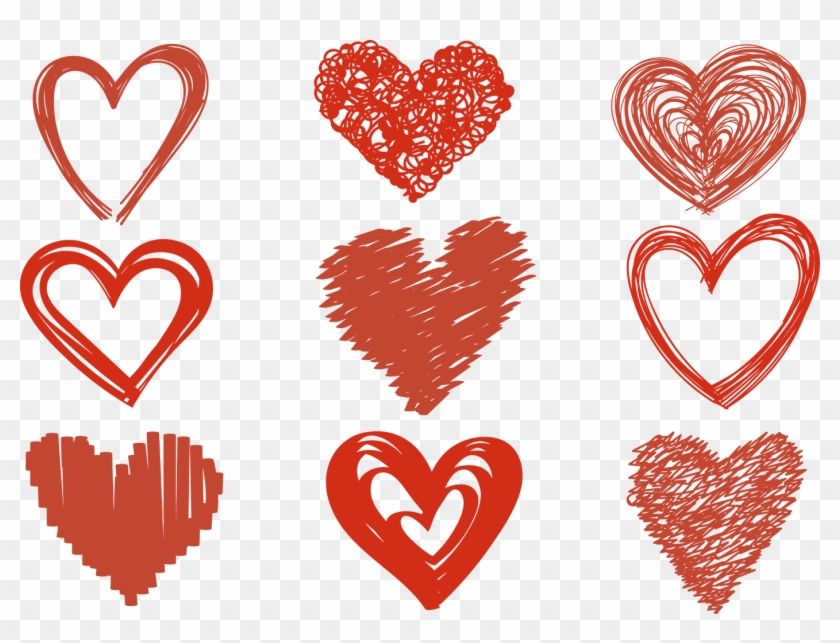 Drawing Heart Euclidean Vector Clip Art - Hand Drawn Heart Vector #1182715