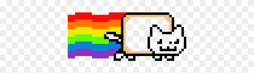 Minecraft Pixel Art Template Nyan Cat Pixel Art You - Black And White Pixel #1182999