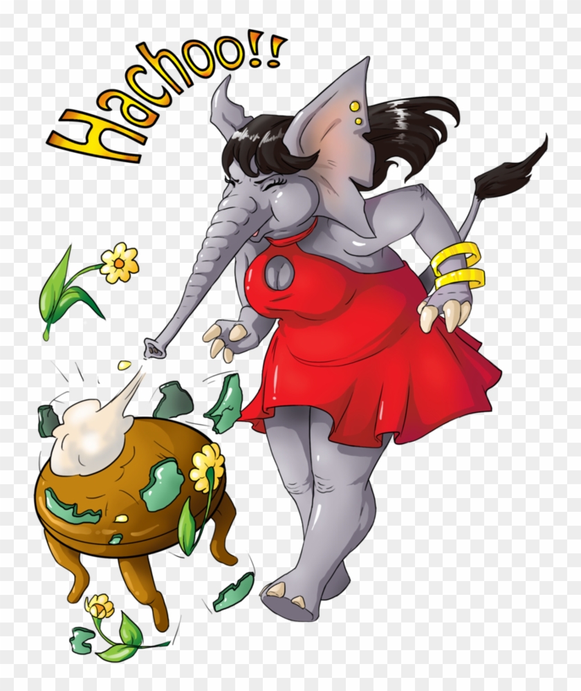 Elephantidae War Elephant Drawing Female - Digital Art #1183056