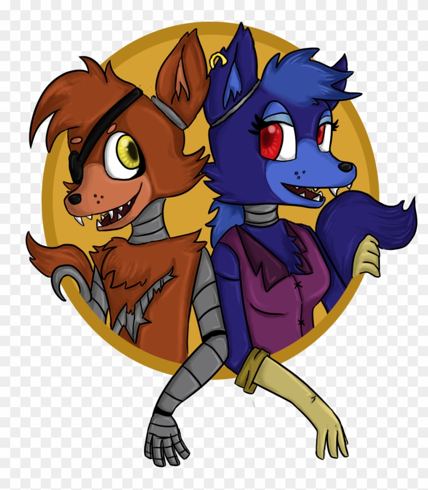 Foxy And Raven By Mindless-kitten - Cartoon #1183097