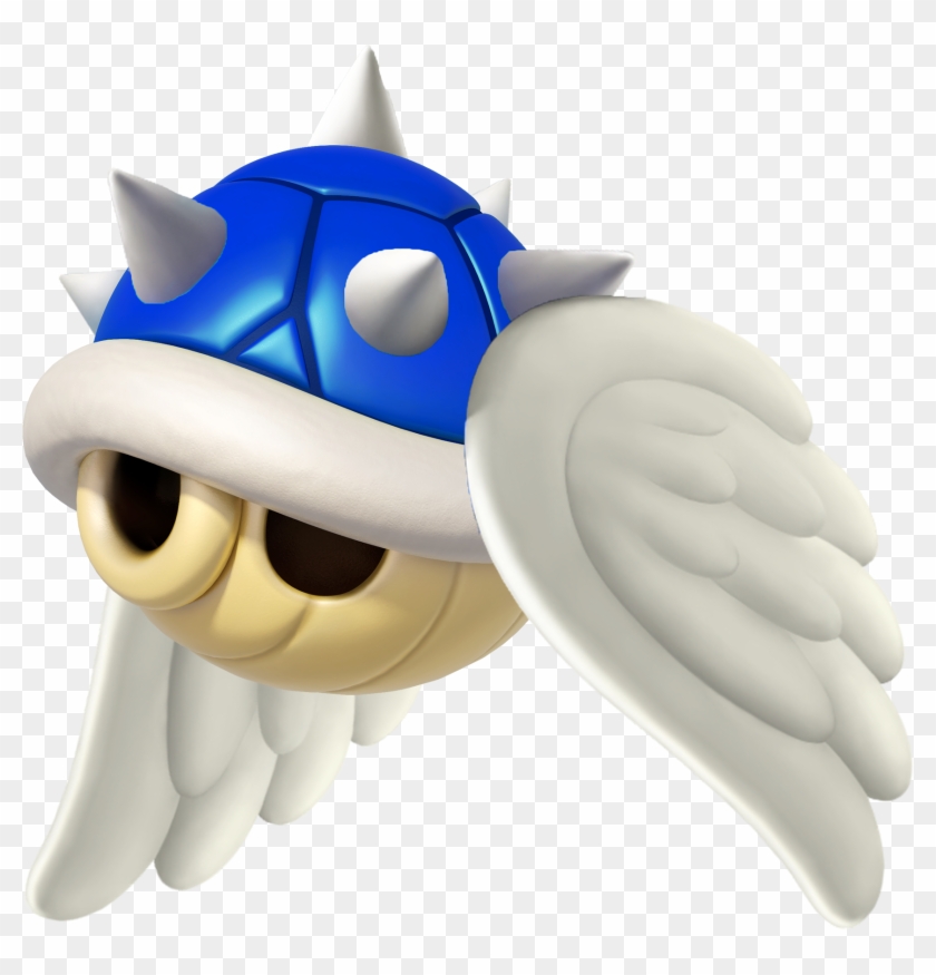 Wii Flying Spiny Shell - Mario Kart Blue Shell #1183553