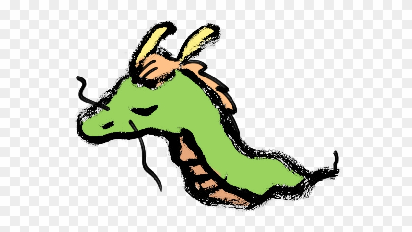 筆ペンタッチの辰のイラスト - Dragon #1184002
