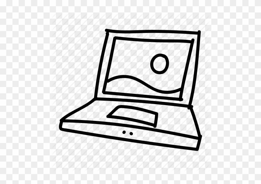 Computer, Doodle, Drawing, Electronics, Gadget, Hand - Laptop Drawing #1184696