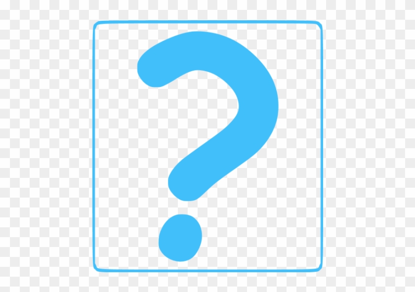 Caribbean Blue Question Mark 9 Icon - Caribbean Blue Question Mark 9 Icon #1185067