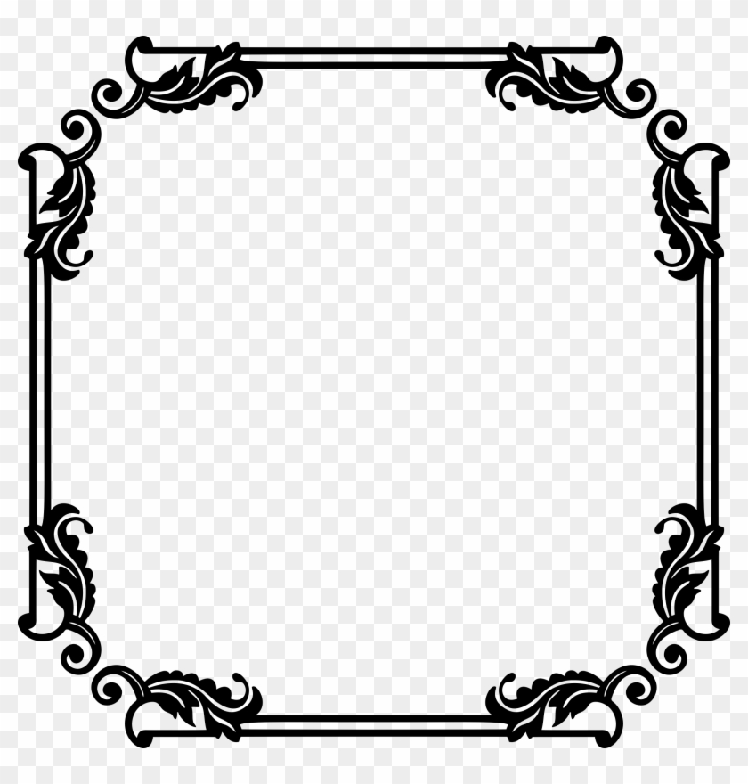 Ornamental Flourish Frame Extrapolated 4 - Portable Network Graphics #1185285