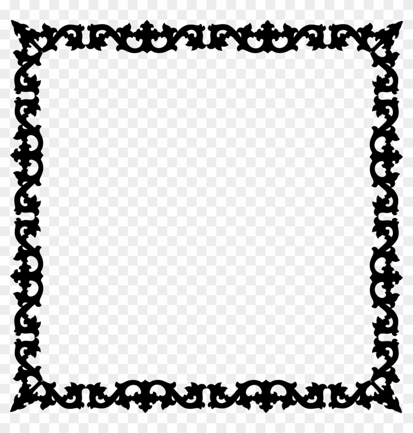 Big Image - Border Design Black And White Heart #1185305