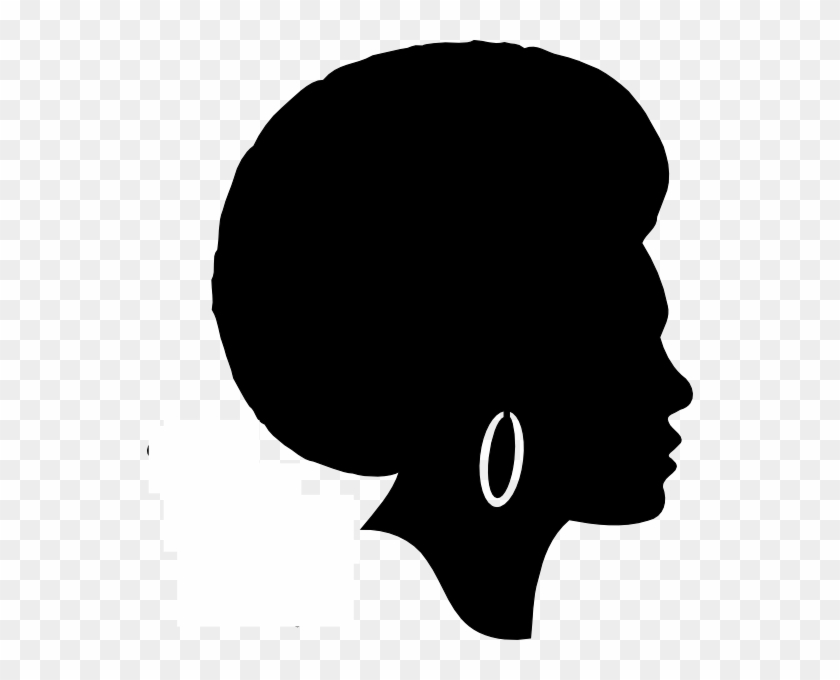Black Woman Afro Silhouette #193508
