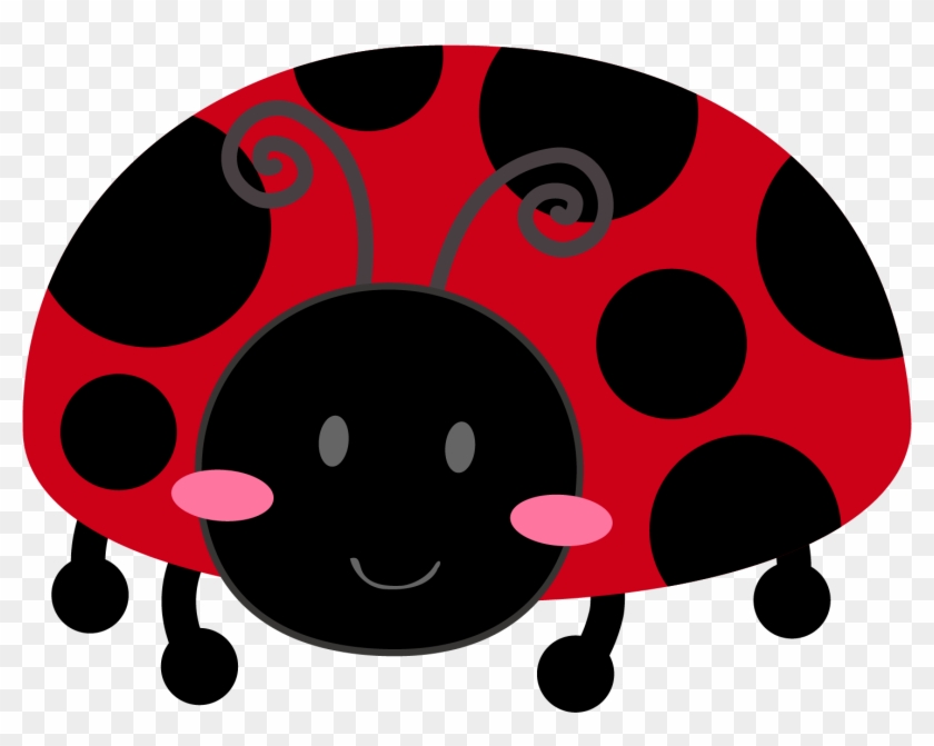 Girl And Ladybugs Clip Art - Lady Bug Clip Art #193769