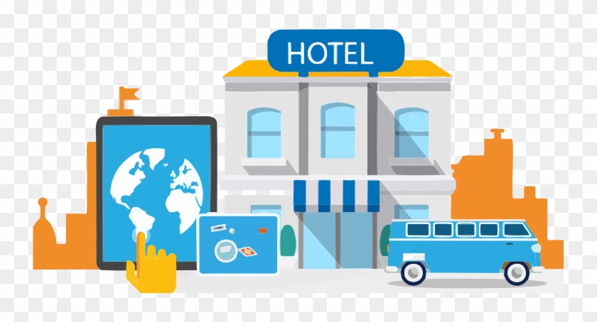 Hotel Clipart Hotel Reservation - Hotel Cartoon Png #193828