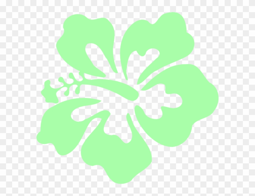 Mint Green Hawaiian Flowers #194371