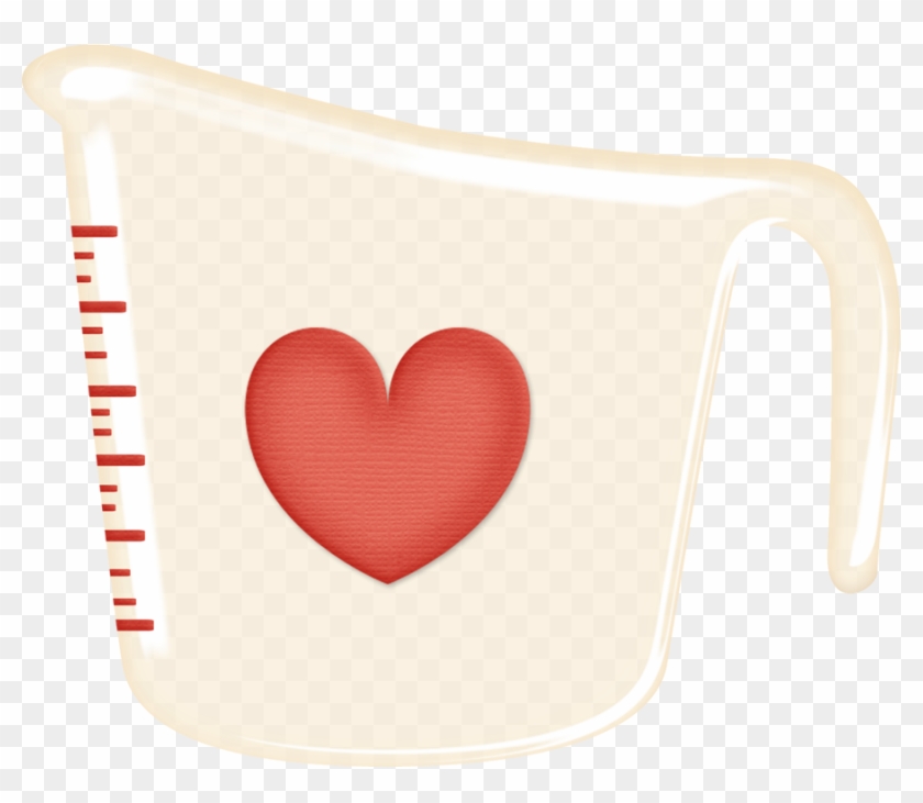 Kitchen Clipart, Measuring Cups, Ginger Bread, Christmas - Heart #194565