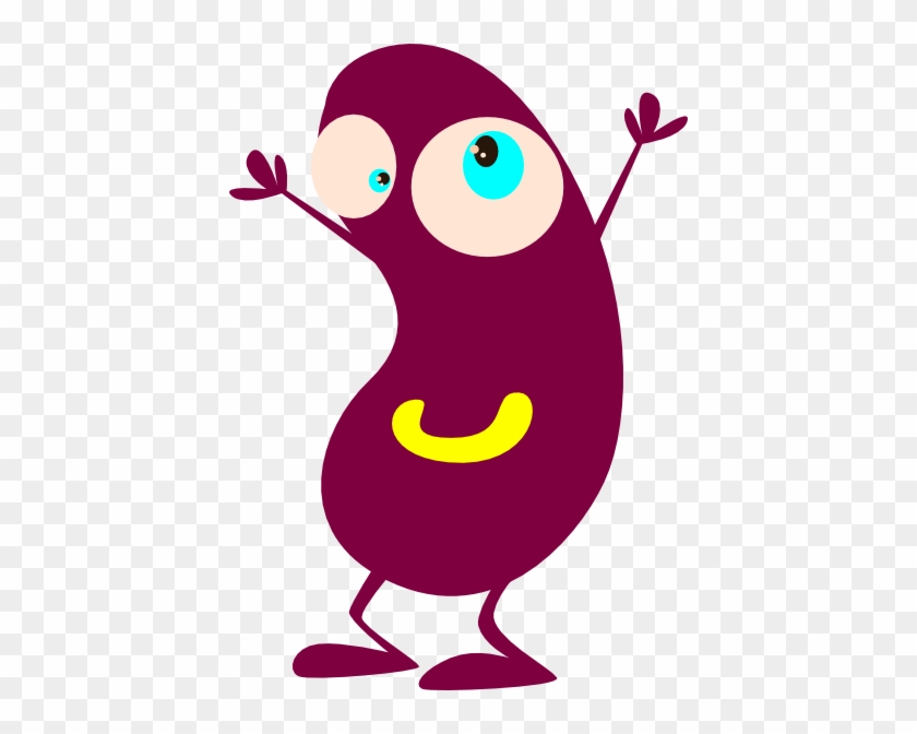 Maroon Bean Clip Art At Clkercom Vector Online - Lima Bean Cartoon #194740