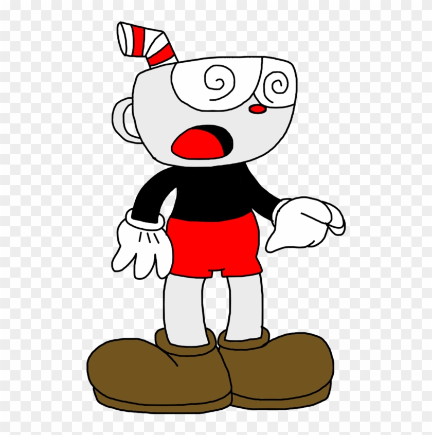 Cuphead With Spirals On Eyes By Marcospower1996 - Marcospower1996 Cuphead #194927
