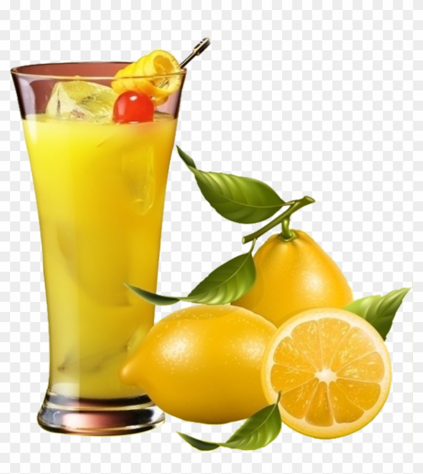 Juice Lemon Fruit Clip Art - Real Fruit Vector #195321