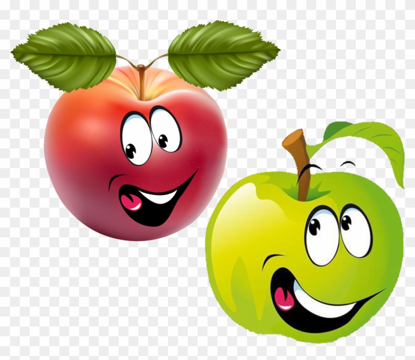 Fruit Smiley Cartoon Clip Art - Smiley Fruit #195374