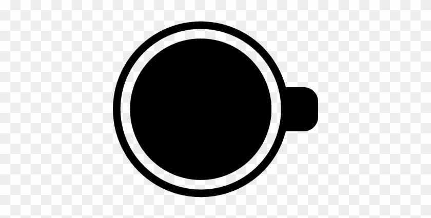 Coffee Cup Top View Vector - Cup Top View Vector #195803