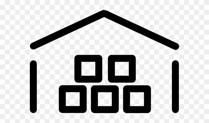 Warehouse Clip Art - Storage Clipart Black And White #195940